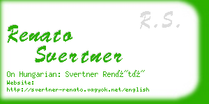 renato svertner business card